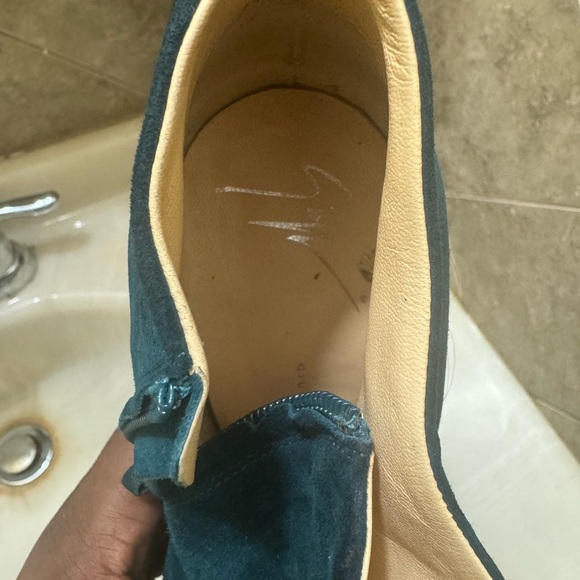 Giuseppe Zanotti Dark Teal Heeled Boots - Picture 6 of 8